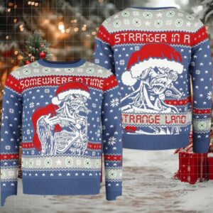 Iron Maiden Future Eddie Somewhere In Time Stranger In A Strange Land Ugly Christmas Sweater