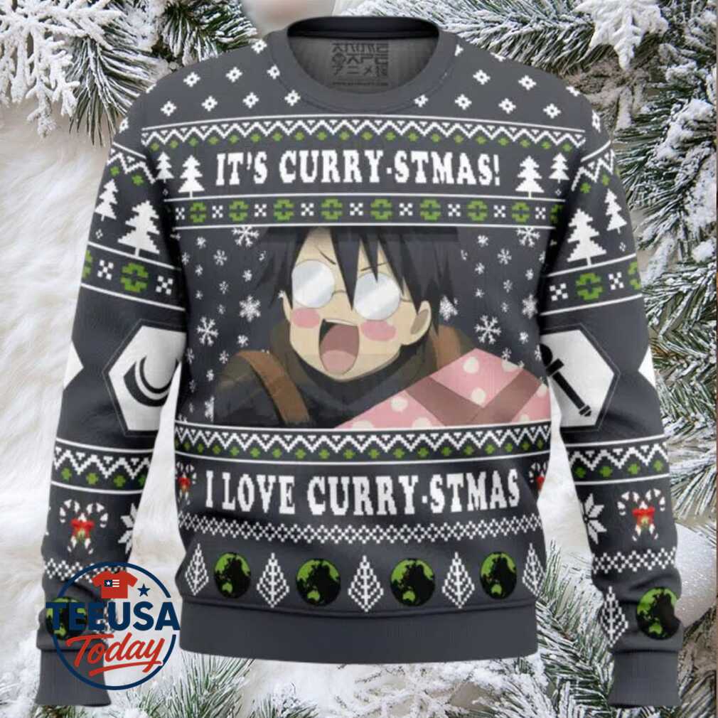 Its Curry stmas! I Love Curry stmas Log Horizon Ugly Christmas Sweater