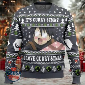 Its Curry stmas! I Love Curry stmas Log Horizon Ugly Christmas Sweater