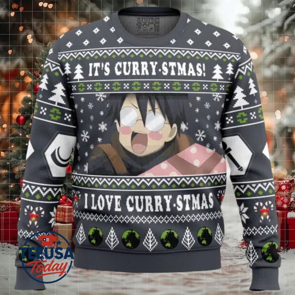 Its Curry stmas! I Love Curry stmas Log Horizon Ugly Christmas Sweater