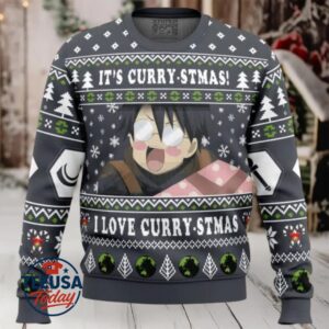 Its Curry stmas! I Love Curry stmas Log Horizon Ugly Christmas Sweater