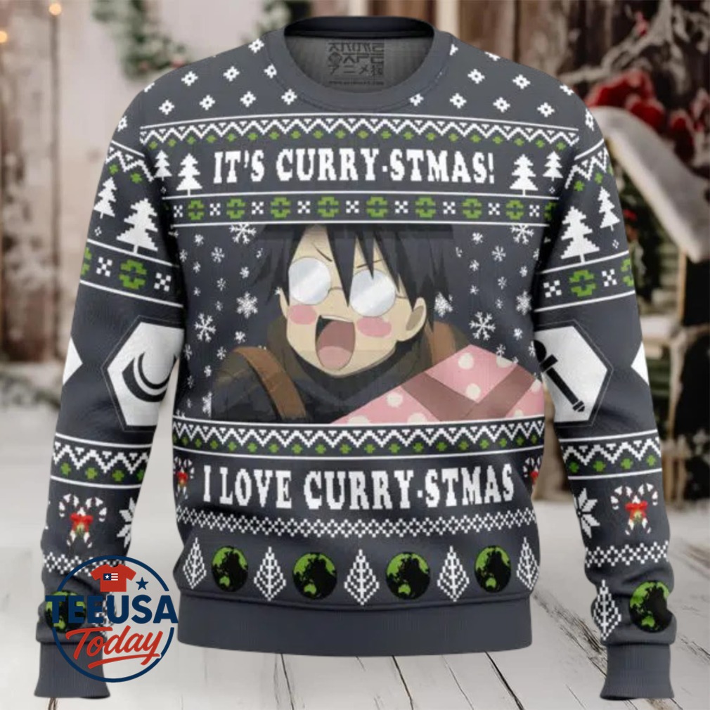 Its Curry stmas! I Love Curry stmas Log Horizon Ugly Christmas Sweater Its Curry stmas! I Love Curry stmas Log Horizon Ugly Christmas Sweater