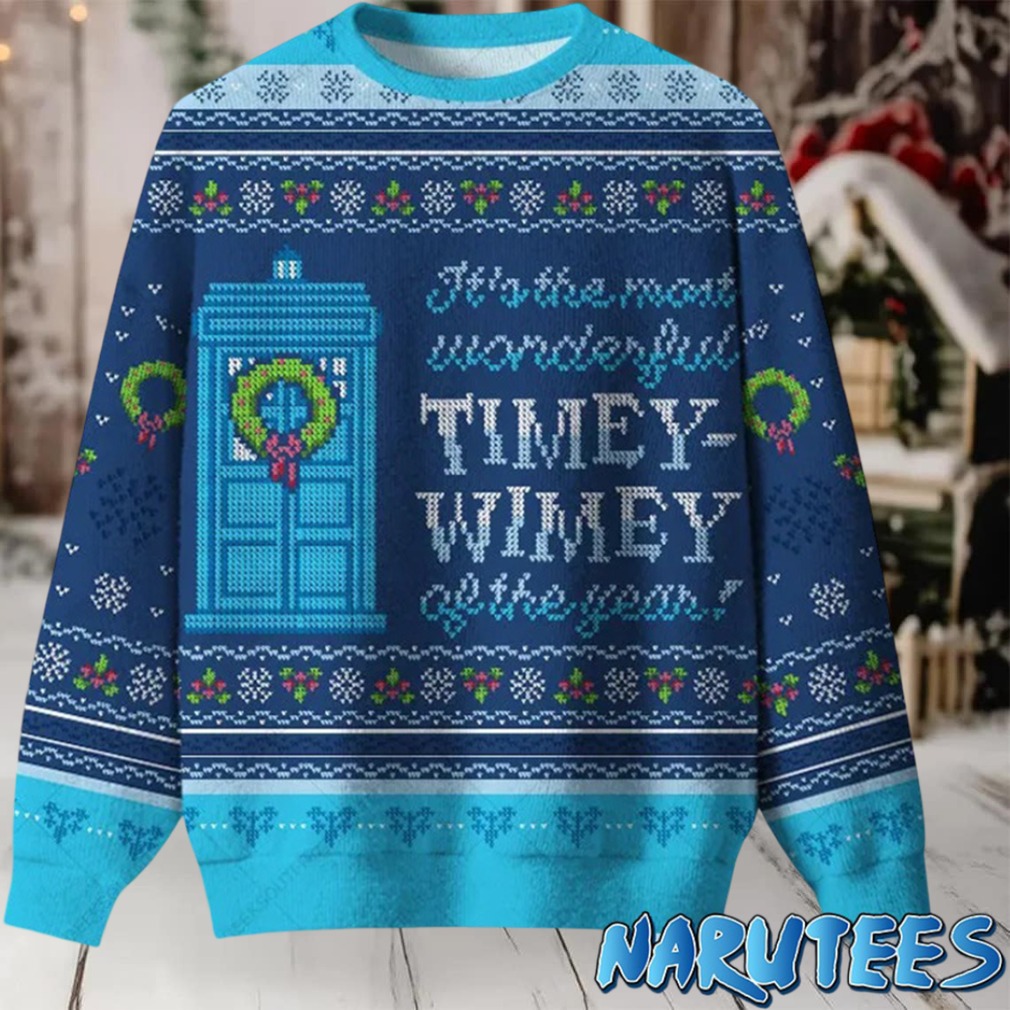 It’s The Most Wonderful Timey Wimey Of The Year Ugly Christmas Sweater It’s The Most Wonderful Timey Wimey Of The Year Ugly Christmas Sweater