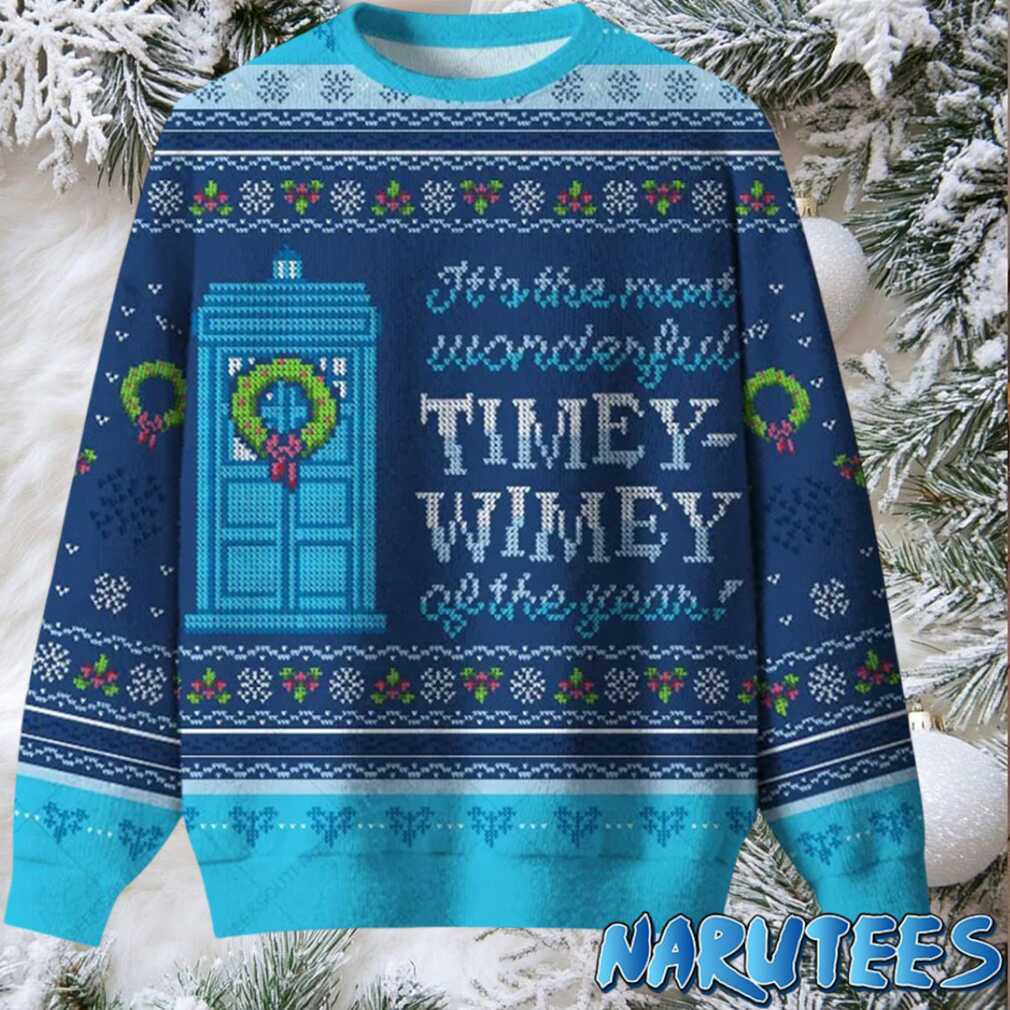 It’s The Most Wonderful Timey Wimey Of The Year Ugly Christmas Sweater It’s The Most Wonderful Timey Wimey Of The Year Ugly Christmas Sweater