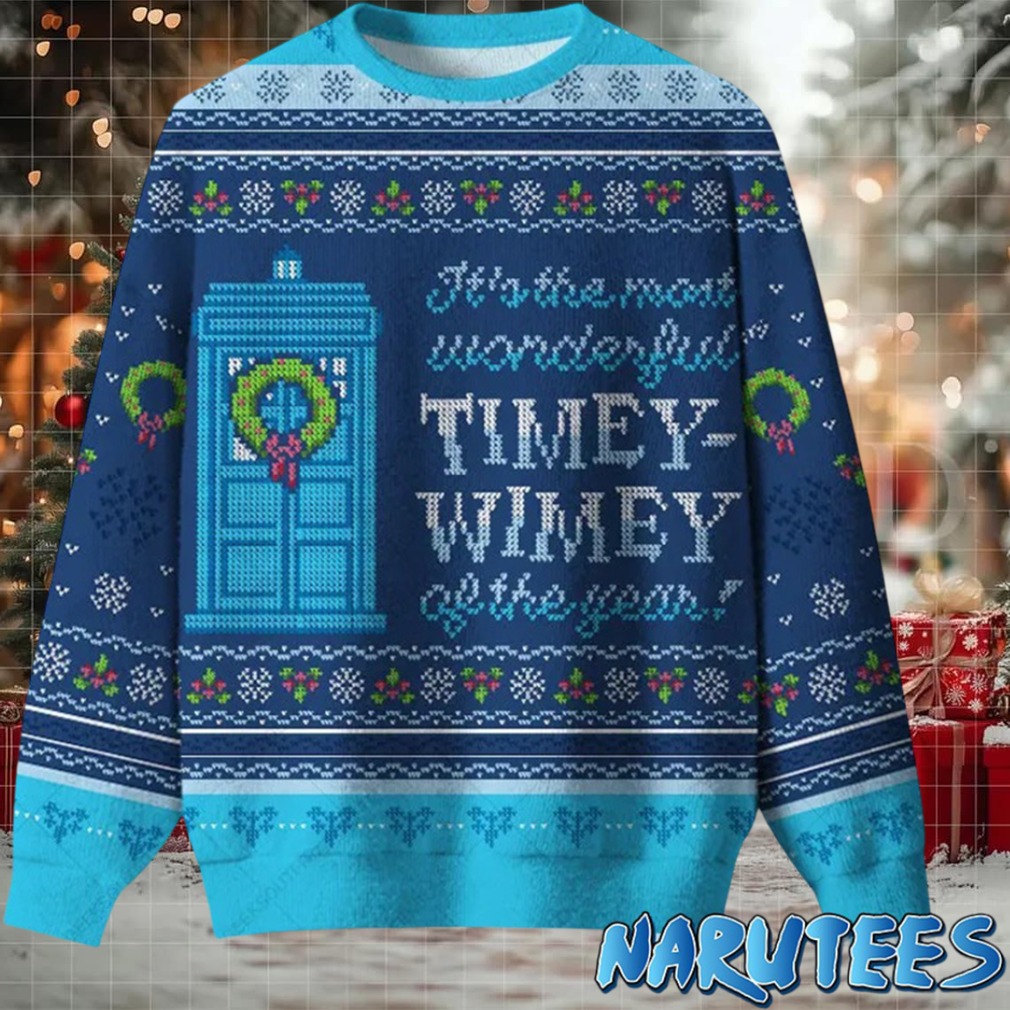 It’s The Most Wonderful Timey Wimey Of The Year Ugly Christmas Sweater It’s The Most Wonderful Timey Wimey Of The Year Ugly Christmas Sweater