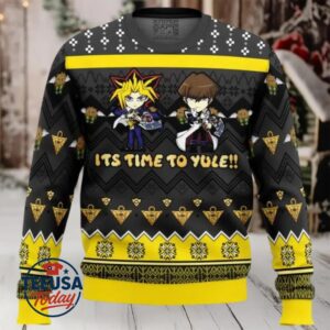 It’s Time To Yule! Yugioh Ugly Christmas Sweater It’s Time To Yule! Yugioh Ugly Christmas Sweater