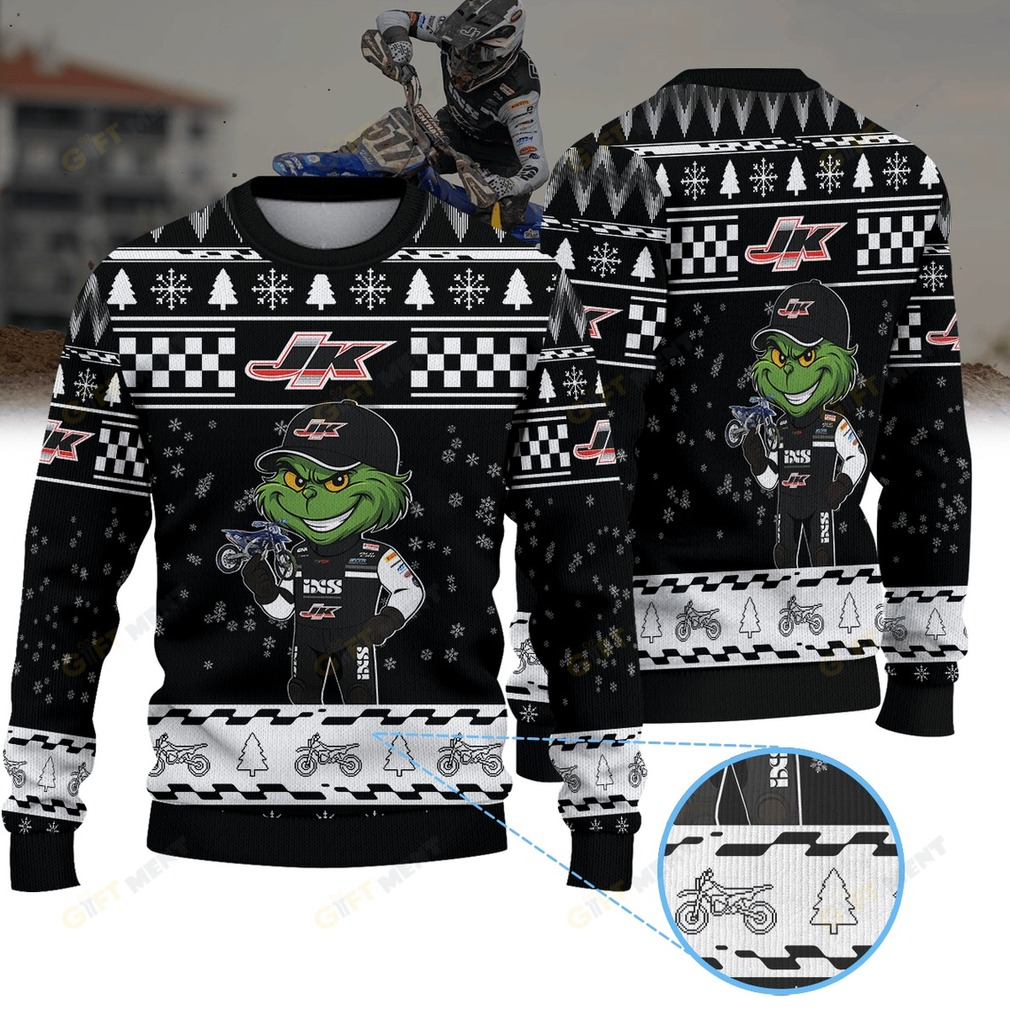JK Racing yamaha × Grinch Ugly Christmas Sweater JK Racing yamaha × Grinch Ugly Christmas Sweater