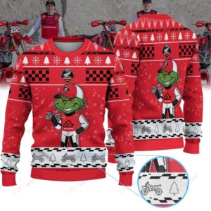 JM Honda Racing × Grinch Ugly Christmas Sweater