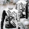 Black Cat Santa Ladies Ugly Christmas Sweater Black Cat Santa Ladies Ugly Christmas Sweater