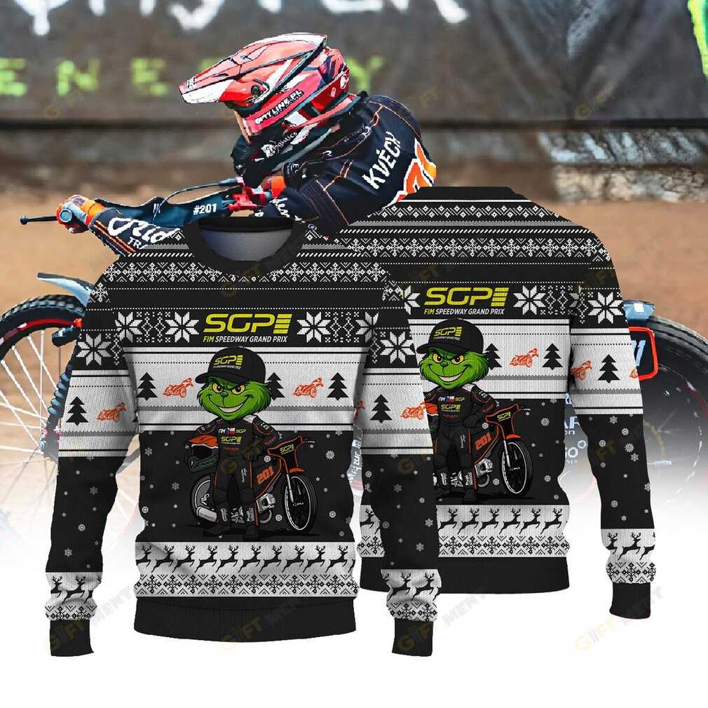 Jan Kvěch × Grinch FIM Speedway SGP Christmas Ugly Sweater