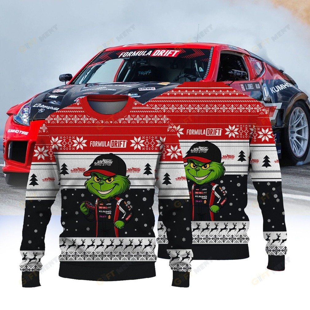 Jeff Jones Racing Jeff Jones × Grinch Ugly Christmas Sweater Jeff Jones Racing Jeff Jones × Grinch Ugly Christmas Sweater