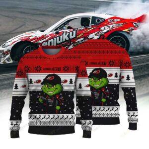 Jerry Yang Racing Hiroya Minowa × Grinch Ugly Christmas Sweater