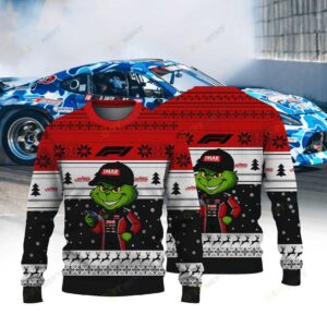 Jerry Yang Racing daigo saito × Grinch Ugly Christmas Sweater