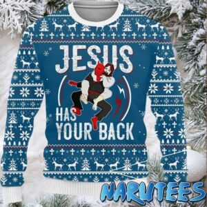 Jesus Has Your Back Ugly Christmas Sweater