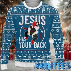 Jesus Has Your Back Ugly Christmas Sweater