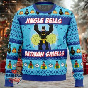 Jingle Bells Batman Smells DC Comics Ugly Christmas Sweater