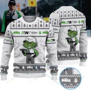 Juncos Hollinger Racing Conor Daly IndyCar × Grinch Ugly Christmas Sweater