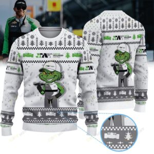 Juncos Hollinger Racing Conor Daly IndyCar × Grinch Ugly Christmas Sweater