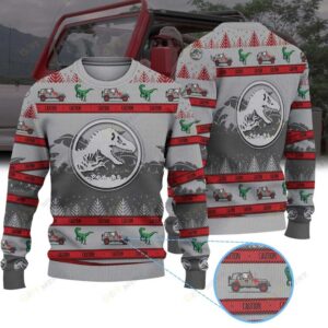 Jurassic Park Ugly Christmas Sweater
