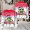 Green Bay Packers Grinch With Beer Ugly Christmas Sweater