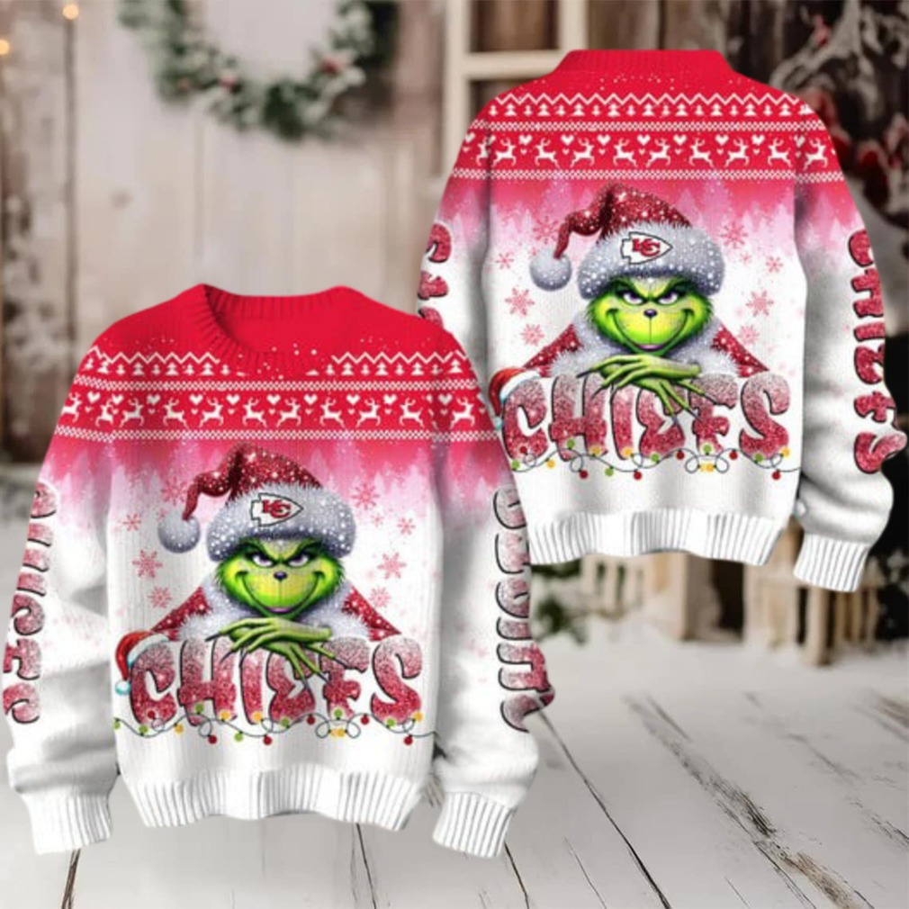 Kansas City Chiefs Grinch Stolen Christmas Sweater