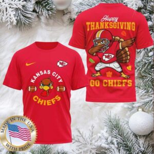 Kansas City Chiefs NFL Turkey Game Happy Thanksgiving Shirt