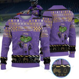 Kevin Moranz Champion Tool Storage Geebo KMR KTM × Grinch Ugly Christmas Sweater