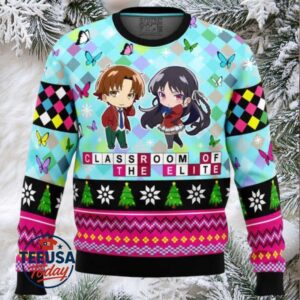 Kiyotaka And Suzune Classroom of the Elite Ugly Christmas Sweater