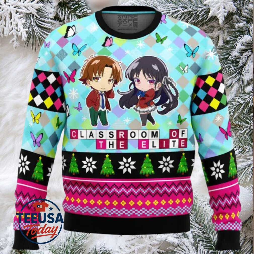Kiyotaka And Suzune Classroom of the Elite Ugly Christmas Sweater