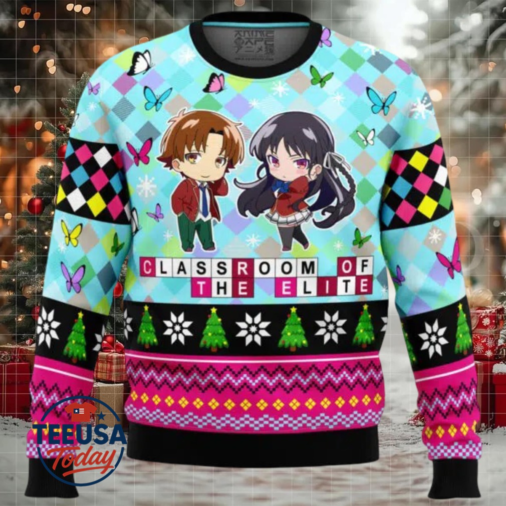 Kiyotaka And Suzune Classroom of the Elite Ugly Christmas Sweater