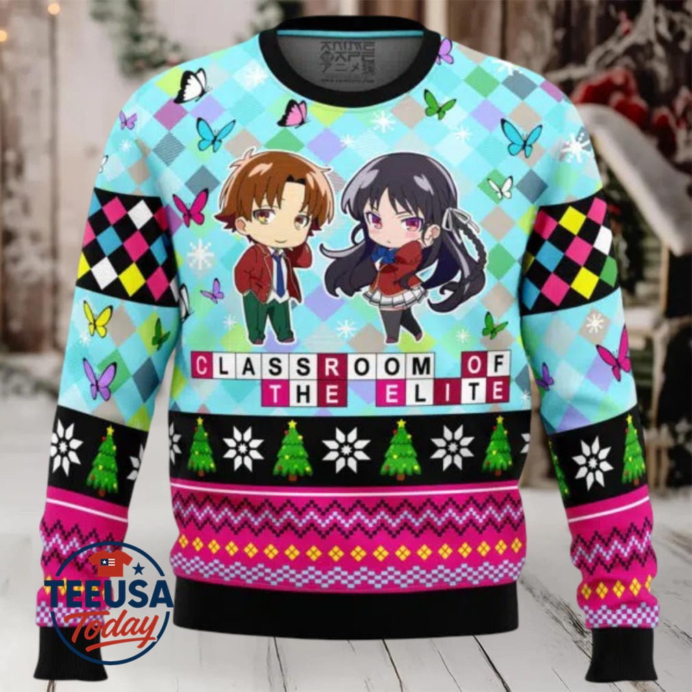 Kiyotaka And Suzune Classroom of the Elite Ugly Christmas Sweater Kiyotaka And Suzune Classroom of the Elite Ugly Christmas Sweater