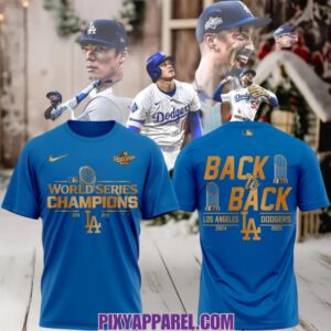 LA Dodgers Back To Back 2024 2025 World Series T Shirt