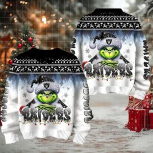 Las Vegas Raiders Grinch Stolen Christmas Sweater