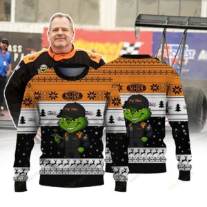 Lone Star × Grinch Top Fuel Ugly Christmas Sweater NHRA
