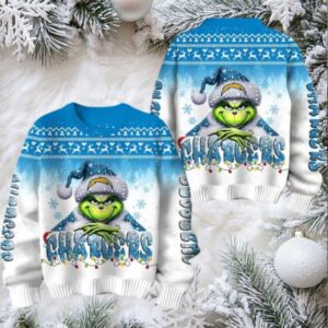 Los Angeles Chargers Grinch Stolen Christmas Sweater