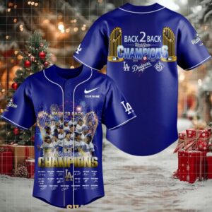 Los Angeles Dodgers World Series 2025 Back2Back Celebrate Baseball Jersey