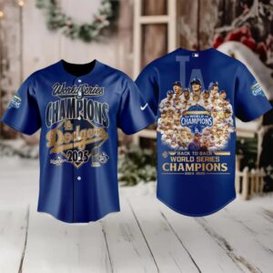 Los Angeles Dodgers World Series Champions 2025 Original Blue Baseball Jersey