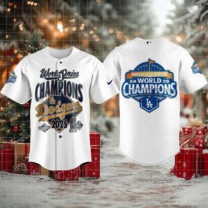 Los Angeles Dodgers World Series Champs All In 2025 Baseball Jersey
