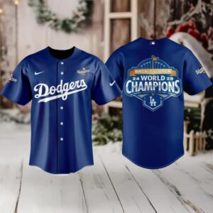 Los Angeles Dodgers World Series Champs Let’s Go Baseball Jersey