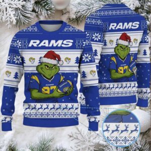 Los Angeles Rams Grinch Christmas Ugly Sweater
