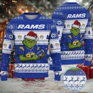 Los Angeles Rams Grinch Christmas Ugly Sweater