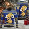 Los Angeles Chargers Snoopy Ugly Christmas Sweater Ladies Yellow Blue