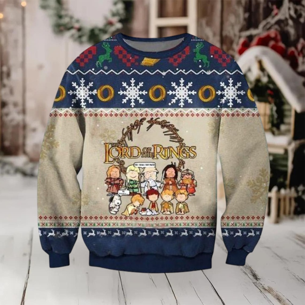 Lotr Peanuts Movie Xmas 3d Ugly Christmas Sweater Lotr Peanuts Movie Xmas 3d Ugly Christmas Sweater