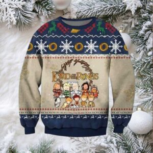 Lotr Peanuts Movie Xmas 3d Ugly Christmas Sweater