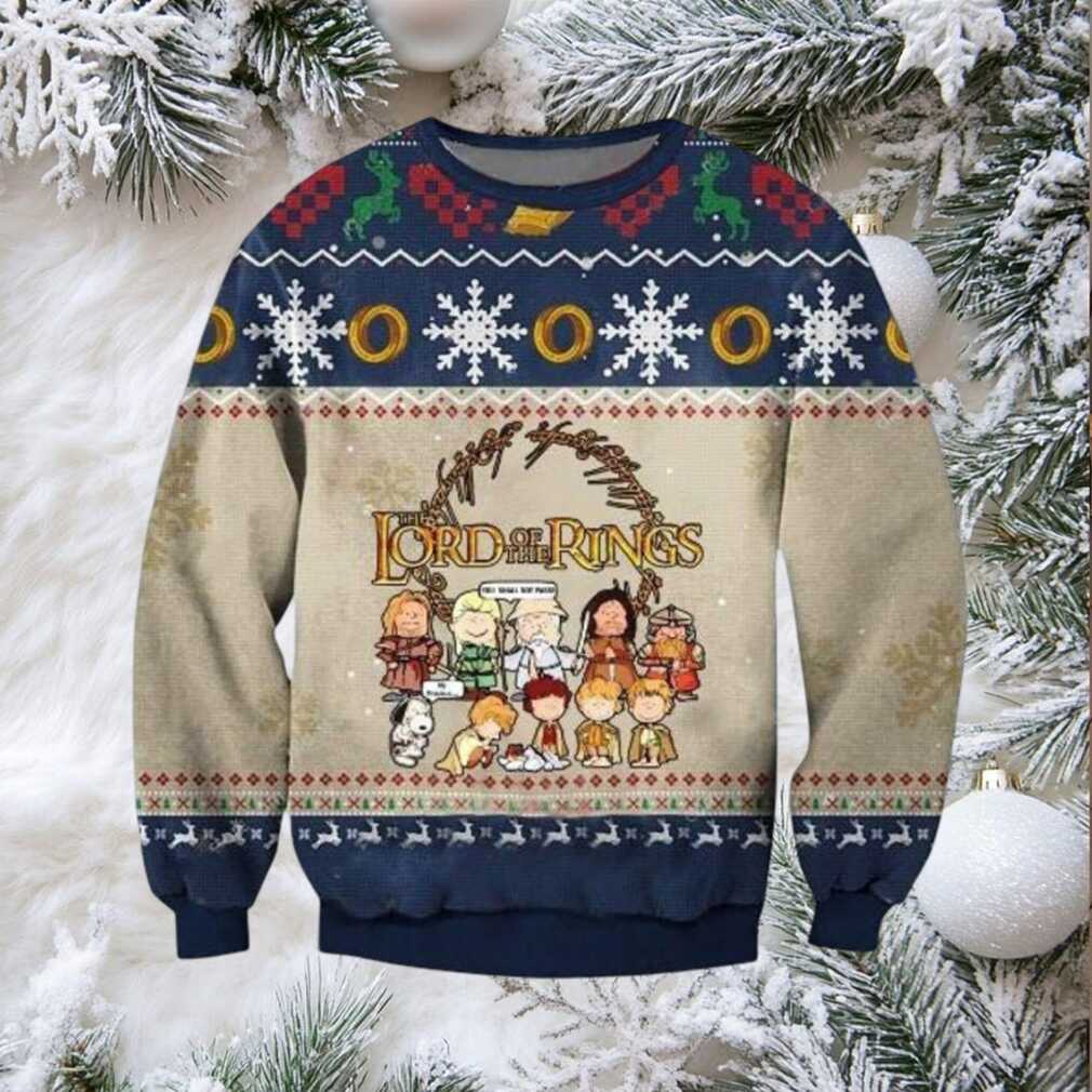 Lotr Peanuts Movie Xmas 3d Ugly Christmas Sweater Lotr Peanuts Movie Xmas 3d Ugly Christmas Sweater