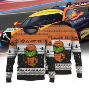 MCLAUREN UNITED AUTOSPORTS FIAWEC × Grinch Ugly Christmas Sweater
