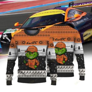 MCLAUREN UNITED AUTOSPORTS FIAWEC × Grinch Ugly Christmas Sweater