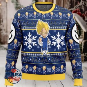 Majin Vegeta Dragon Ball Z Ugly Christmas Sweater Majin Vegeta Dragon Ball Z Ugly Christmas Sweater