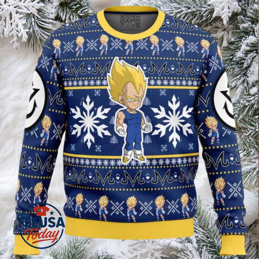 Majin Vegeta Dragon Ball Z Ugly Christmas Sweater Majin Vegeta Dragon Ball Z Ugly Christmas Sweater