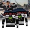 Juncos Hollinger Racing Sting Ray Robb IndyCar × Grinch Ugly Christmas Sweater Juncos Hollinger Racing Sting Ray Robb IndyCar × Grinch Ugly Christmas Sweater